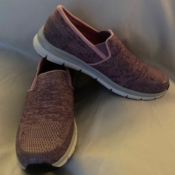 Skechers Shoes - Skechers WORK Slip Resistant 77239 Work Loafers Shoes pink Size 8